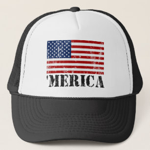 vlag "MERICA US Flag Trucker Pet