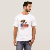 Vlag met bizon t-shirt (Voorkant volledig)