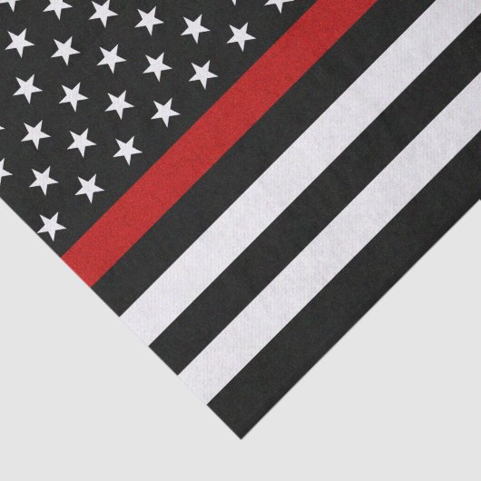 Vlag met dun rode lijn tissuepapier (Detail)