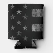 Vlag met dunne rode lijn blikjeskoeler (Voorkant)