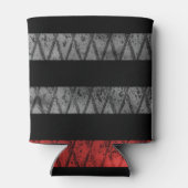 Vlag met dunne rode lijn blikjeskoeler (Achterkant)