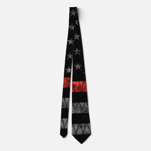 Vlag met dunne rode lijn stropdas (Achterkant)