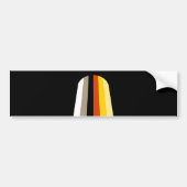 Vlag met lange hair Pride Bumpersticker (Voorkant)
