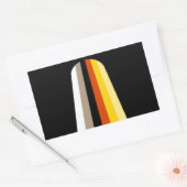 Vlag met lange hair Pride Rechthoekige Sticker (Envelop)