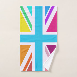 Vlag met meerdere kleuren handdoek