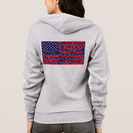 Vlag met pandrecht hoodie (Achterkant)
