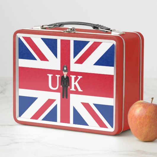 Vlag met politieman en koningin-garde (In situ)