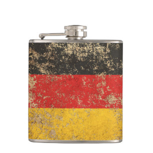 vlag met ruw ouderdom heupfles