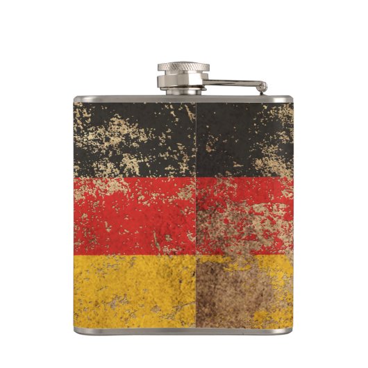 vlag met ruw ouderdom heupfles (Achterkant)