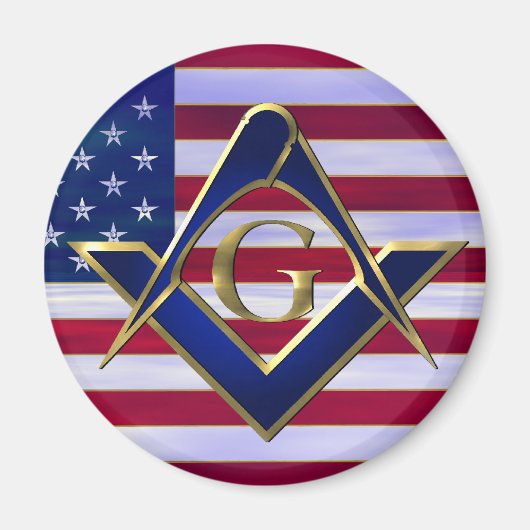 Vlag met vierkant en kompas magneet (Voorkant)