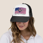 Vlag met vierkant en kompas trucker pet (In situ)