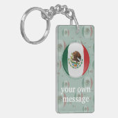 Vlag Mexico Bubble Sleutelhanger (Voorkant Links)
