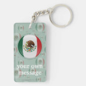 Vlag Mexico Bubble Sleutelhanger (achterkant)