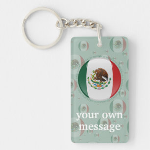 Vlag Mexico Bubble Sleutelhanger