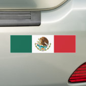 Vlag Mexico Bumpersticker (Op auto)