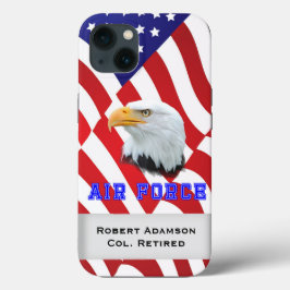 Vlag militaire luchtmacht en adelaar personalisere Case-Mate iPhone case
