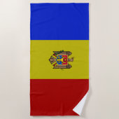 vlag Moldavië Strandlaken (Voorkant)