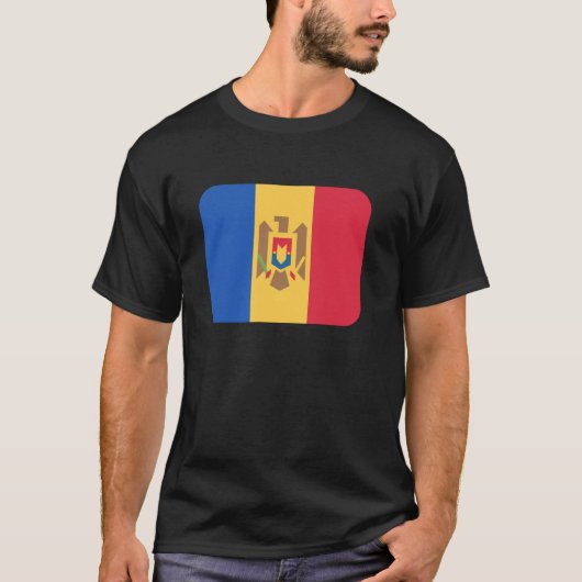 Vlag Moldavië T-shirt (Voorkant)
