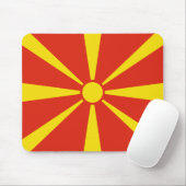 Vlag Mousepad Noord-Macedonië Muismat (Met muis)
