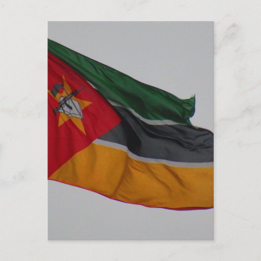 vlag mozambique briefkaart (Voorkant)