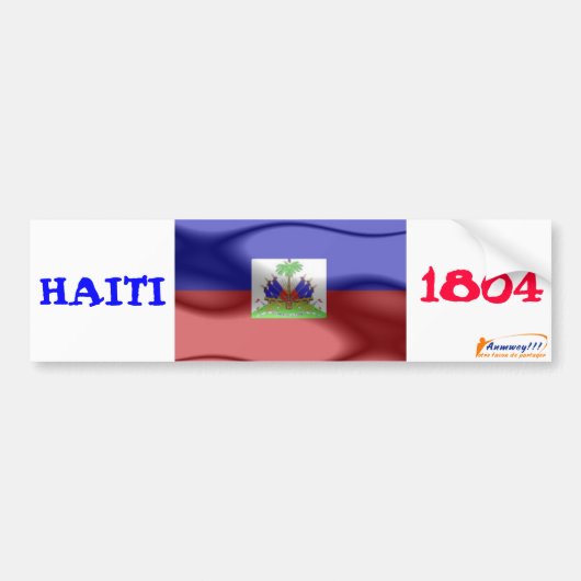 vlag, mwey, HAITI, 1804 Bumpersticker (Voorkant)