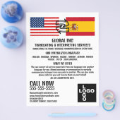 Vlag naar Vlag ontwerp, vertaler en tolk Flyer (Enkel)