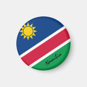 Vlag Namibië en Afrikaans — sport- en sportfans Magneet (Voorkant)