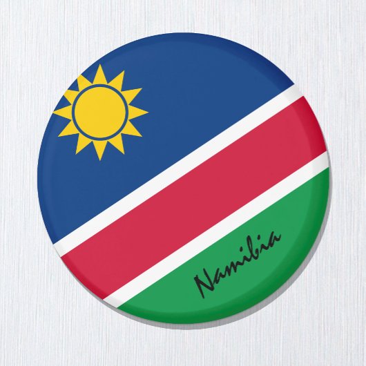 Vlag Namibië en Afrikaans — sport- en sportfans Magneet