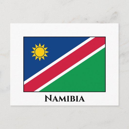 Vlag Namibië (Namibië) Briefkaart (Voorkant)
