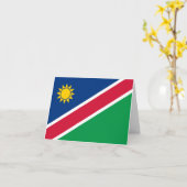 Vlag Namibië (Namibië) Kaart (Gele Bloem)