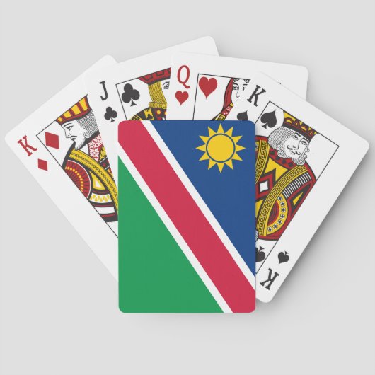 Vlag Namibië (Namibië) Pokerkaarten (Achterkant)