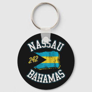 Vlag Nassau Bahama's Vakantie Bahama's Cruise Sleutelhanger