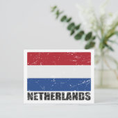  vlag Nederland Briefkaart (Staand voorkant)