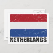 vlag Nederland Briefkaart (Voorkant / Achterkant)