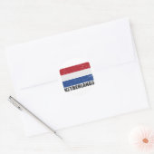  vlag Nederland Ronde Sticker (Envelop)