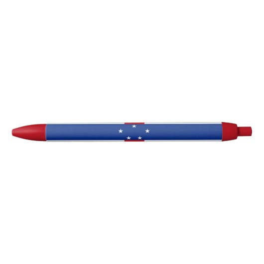vlag Nederlandse Antillen Blauwe Inkt Pen (Voorkant)