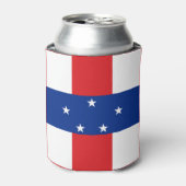vlag Nederlandse Antillen Blikjeskoeler (Blikje Voorkant)