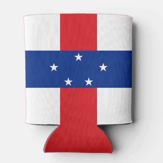 vlag Nederlandse Antillen Blikjeskoeler (Achterkant)