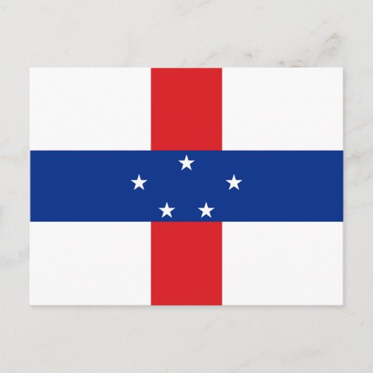 vlag Nederlandse Antillen Briefkaart (Voorkant)