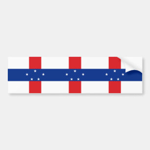 vlag Nederlandse Antillen Bumpersticker