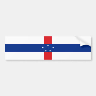 vlag Nederlandse Antillen Bumpersticker