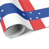 vlag Nederlandse Antillen Cadeaupapier (Rol Hoek)