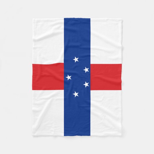 vlag Nederlandse Antillen Fleece Deken (Voorkant)