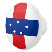 vlag Nederlandse Antillen Keramische Knop (Rechts)