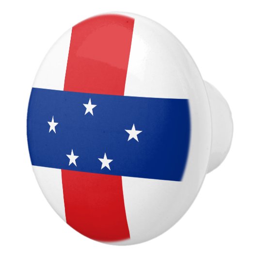 vlag Nederlandse Antillen Keramische Knop (Rechts)