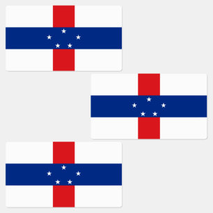 vlag Nederlandse Antillen Labels
