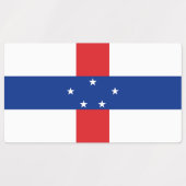 vlag Nederlandse Antillen Labels (Design 2)