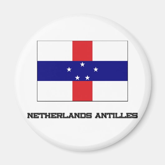 vlag Nederlandse Antillen Magneet (Voorkant)