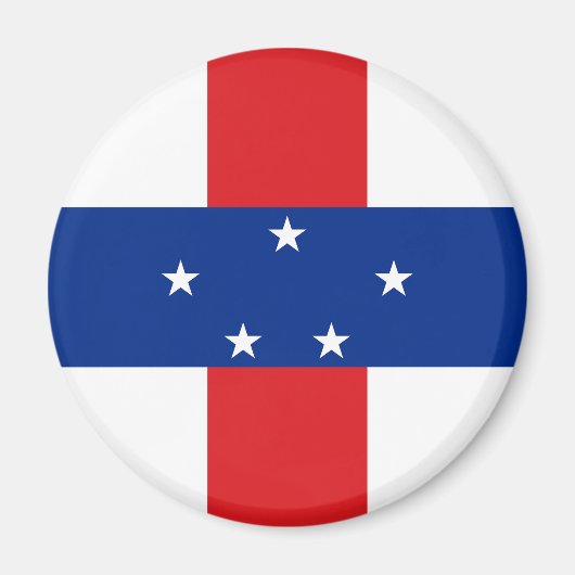 vlag Nederlandse Antillen Magneet (Voorkant)