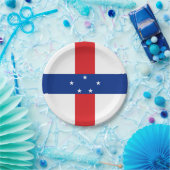 vlag Nederlandse Antillen Papieren Bordje (Feest)